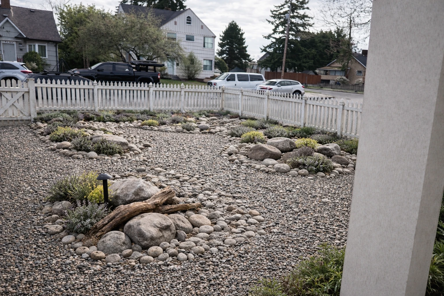 French Drain and Lawn Installation
