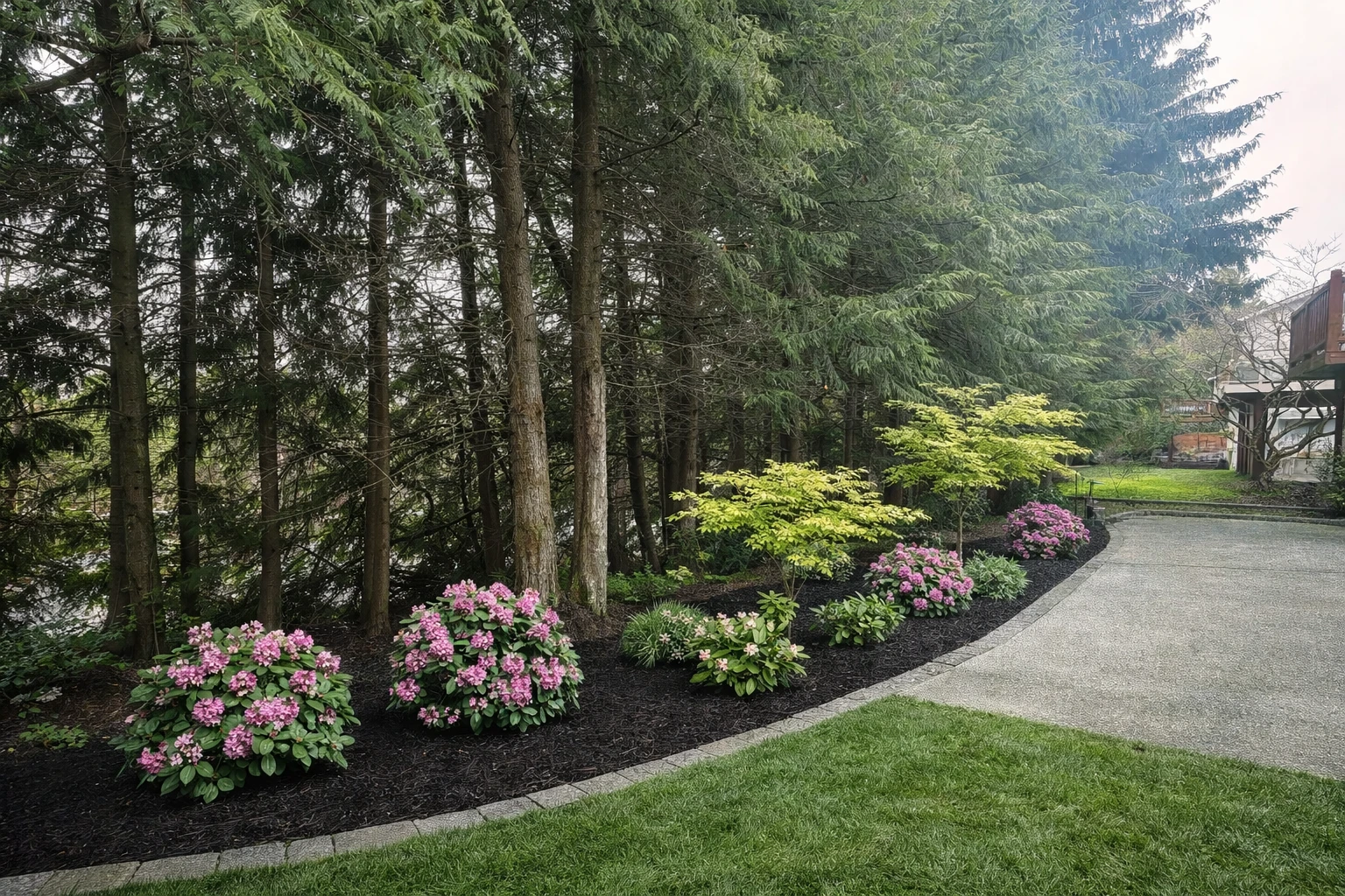 Block Retaining Wall & Drainage System