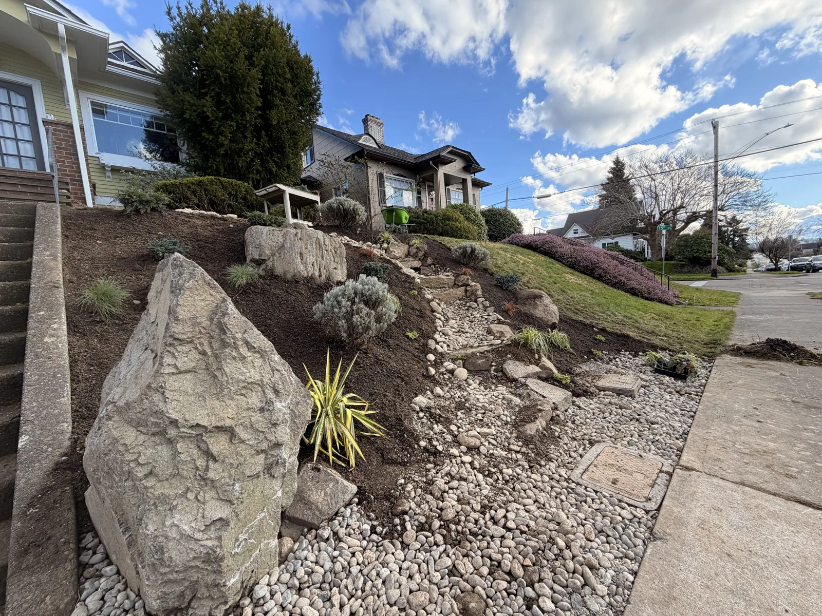 Paver Seating Wall & Fire Pit