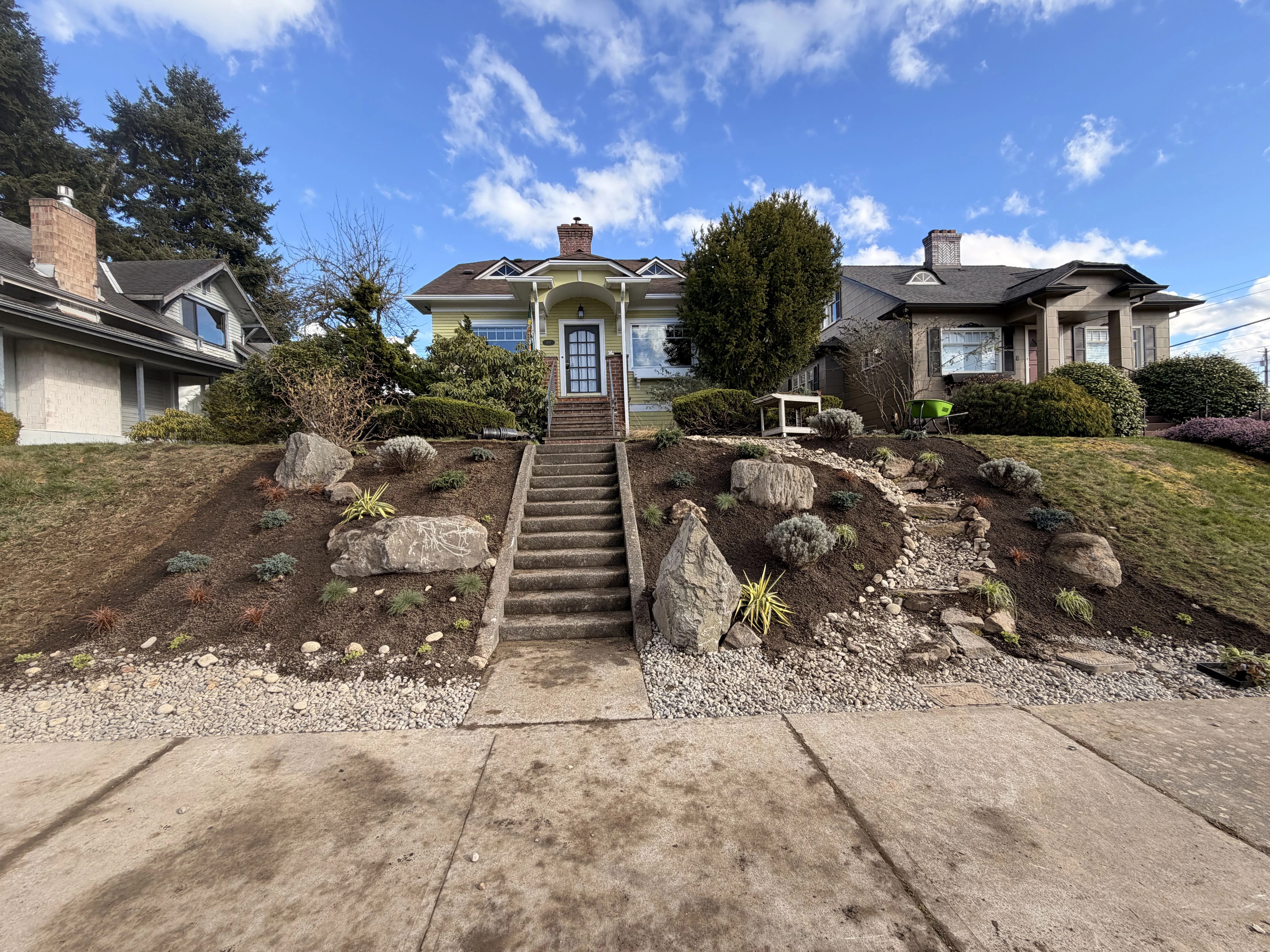 Retaining Wall Terraced Garden