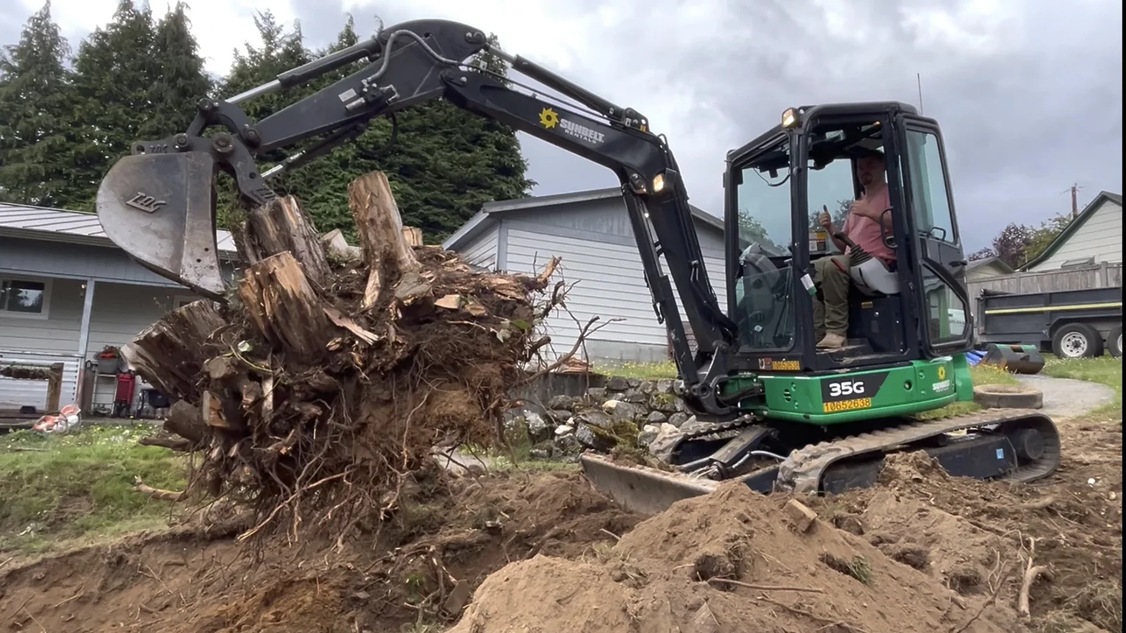 Low-Maintenance Bark and Decorative Rock Garden Bed Installation